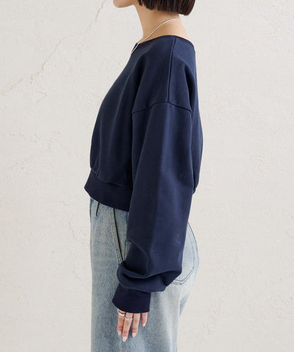 點綴刺繡短款衛衣