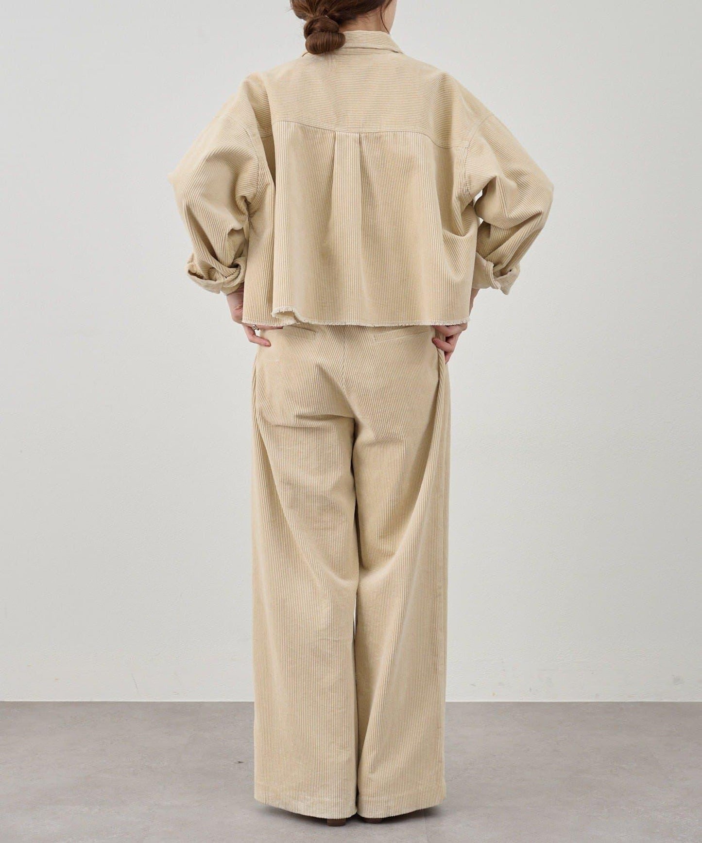 【SHENERY】燈芯絨寬腿褲