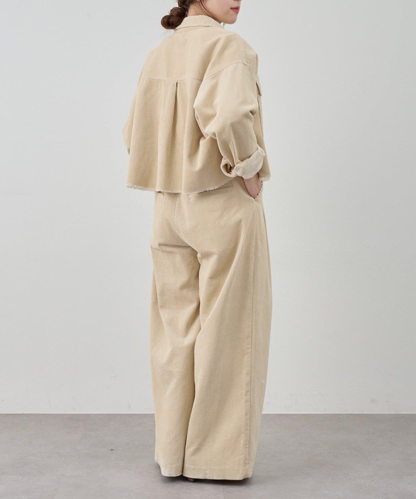 【SHENERY】燈芯絨寬腿褲