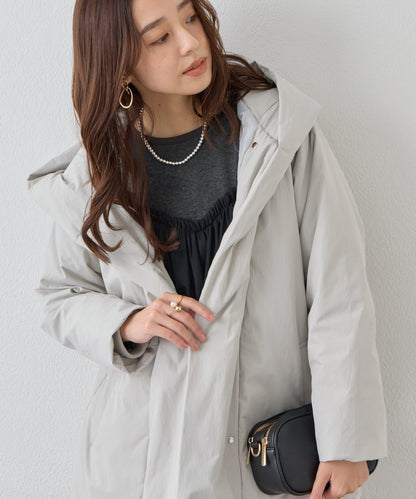 《上品顯瘦◎》啞光絎縫長款羽絨服