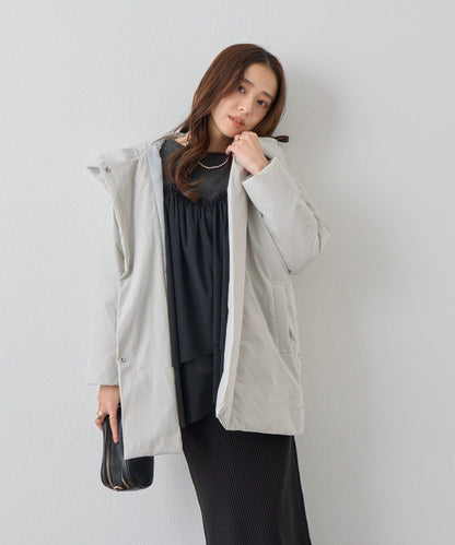 《上品顯瘦◎》啞光絎縫長款羽絨服