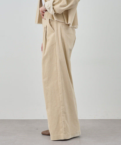 【SHENERY】燈芯絨寬腿褲