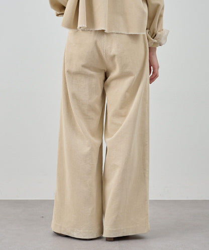 【SHENERY】燈芯絨寬腿褲