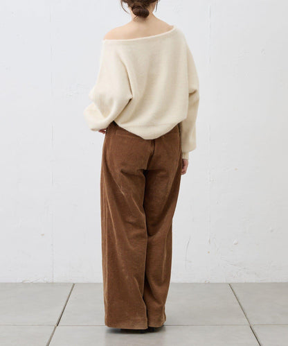 【SHENERY】燈芯絨寬腿褲