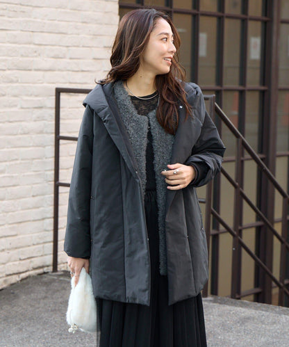 《上品顯瘦◎》啞光絎縫長款羽絨服