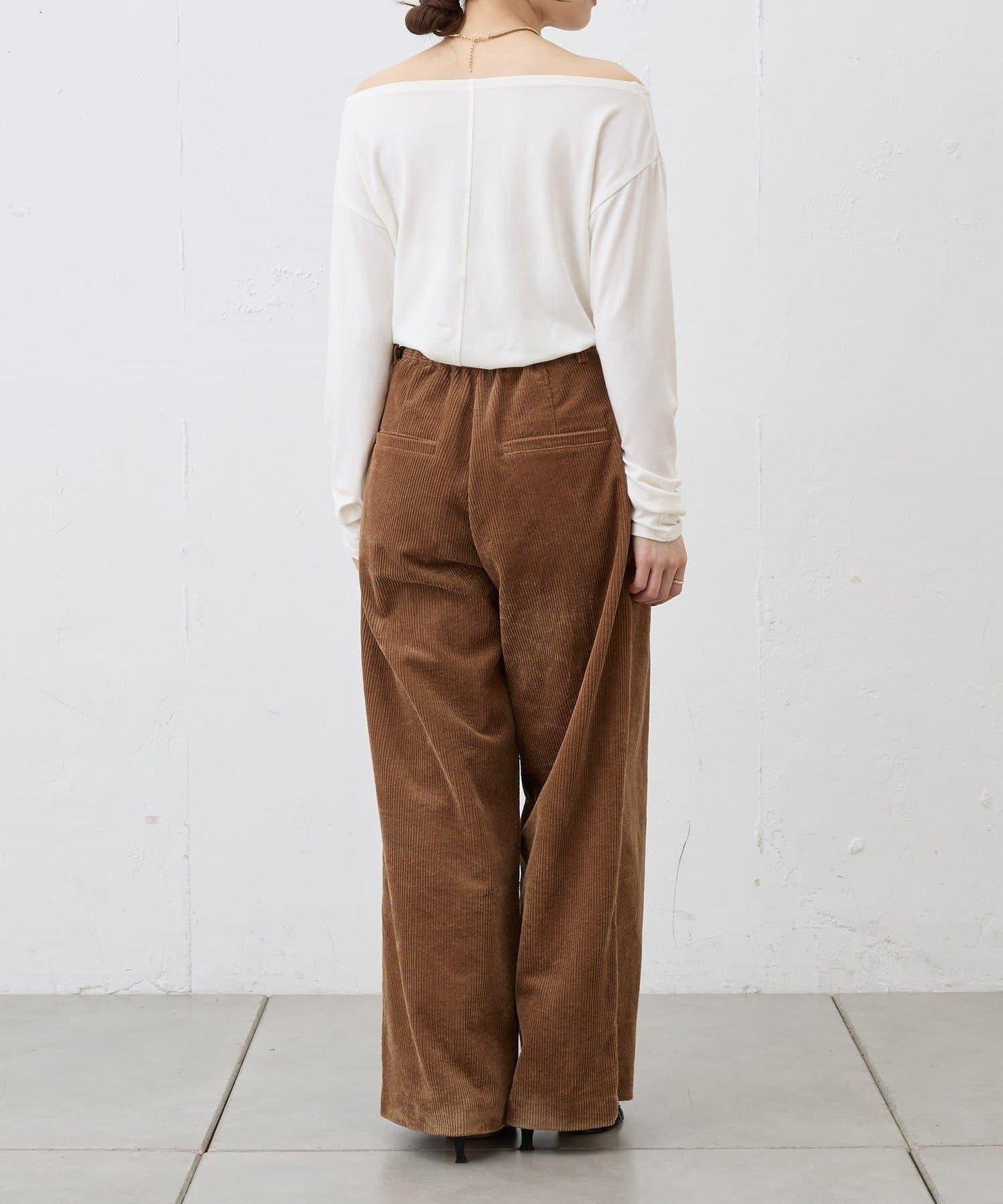 【SHENERY】燈芯絨寬腿褲