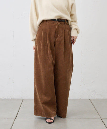【SHENERY】燈芯絨寬腿褲