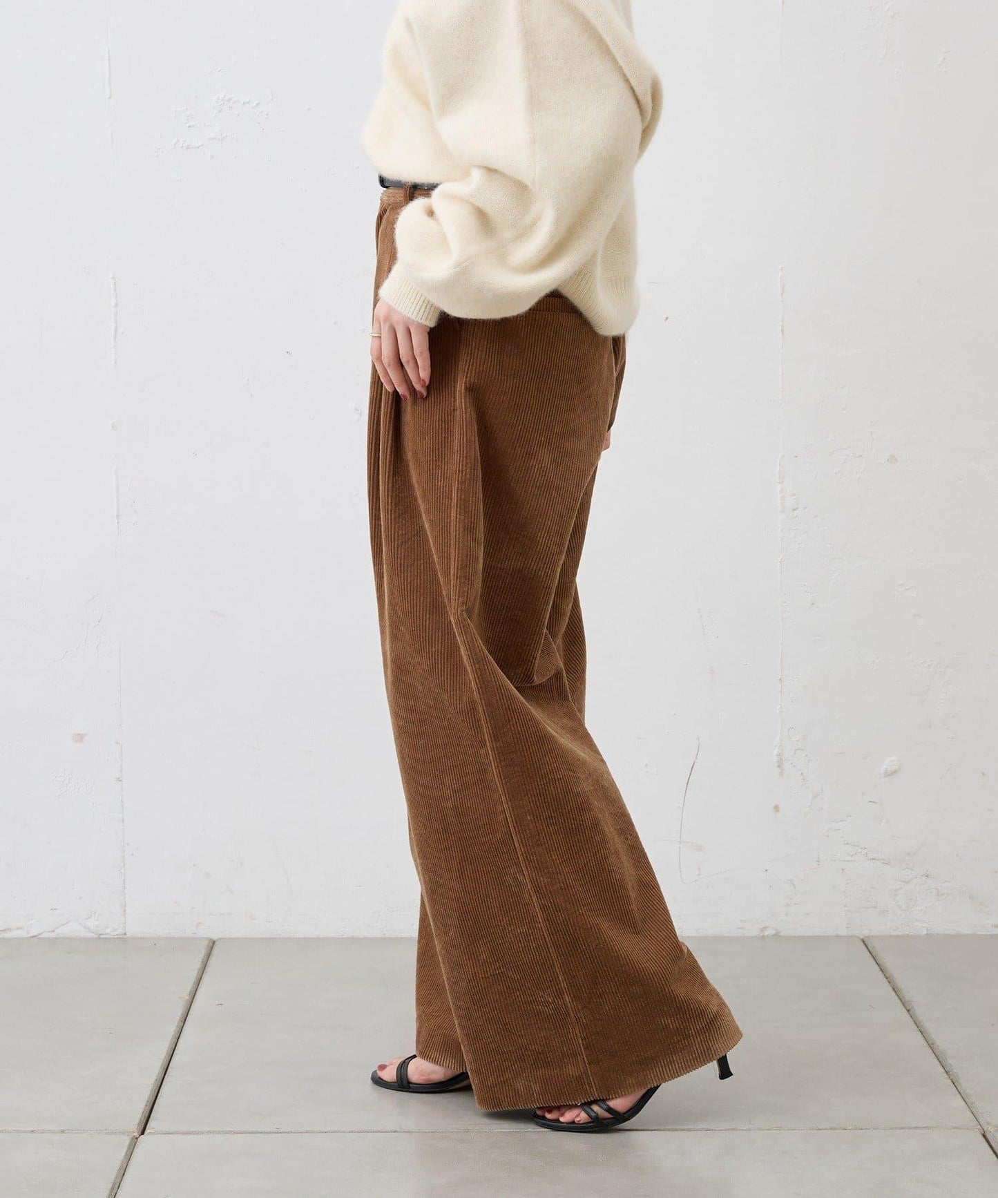 【SHENERY】燈芯絨寬腿褲