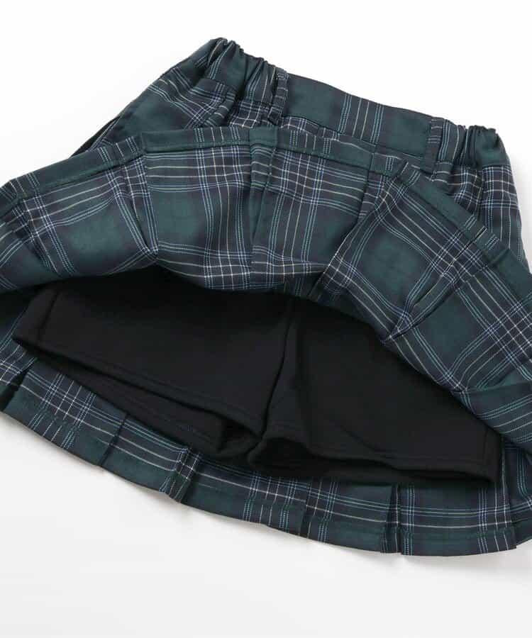 加絨內襯百褶裙褲