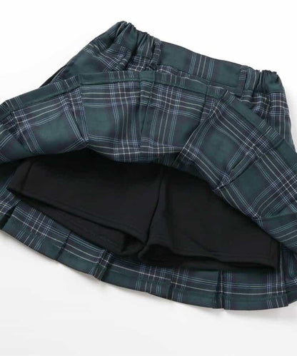 加絨內襯百褶裙褲