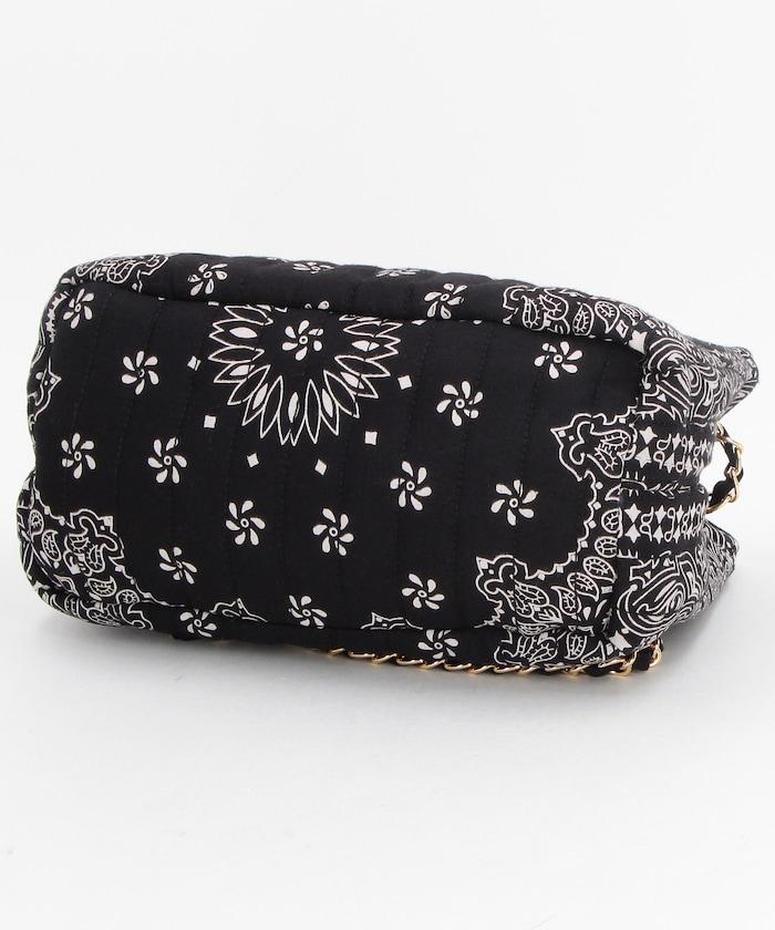 班丹納拼接絎縫單肩包