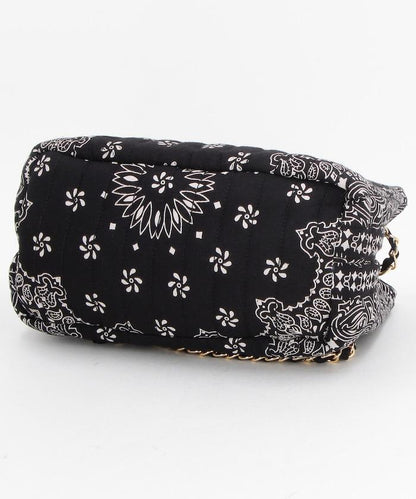 班丹納拼接絎縫單肩包