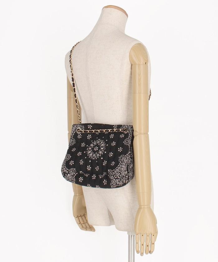 班丹納拼接絎縫單肩包