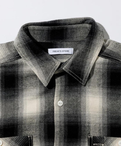 格子法蘭絨工裝襯衫