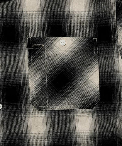 格子法蘭絨工裝襯衫