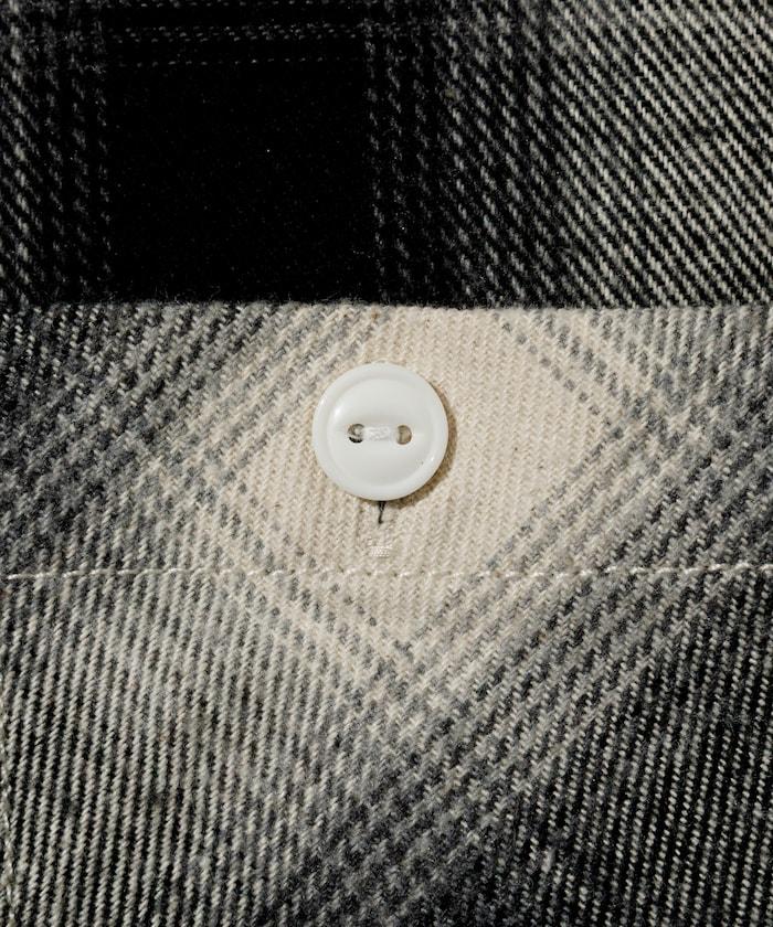 格子法蘭絨工裝襯衫