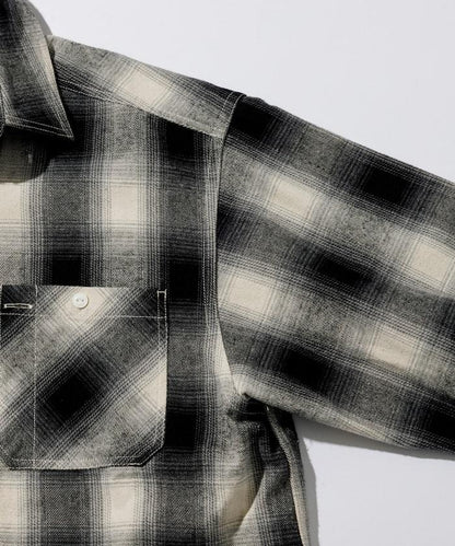 格子法蘭絨工裝襯衫