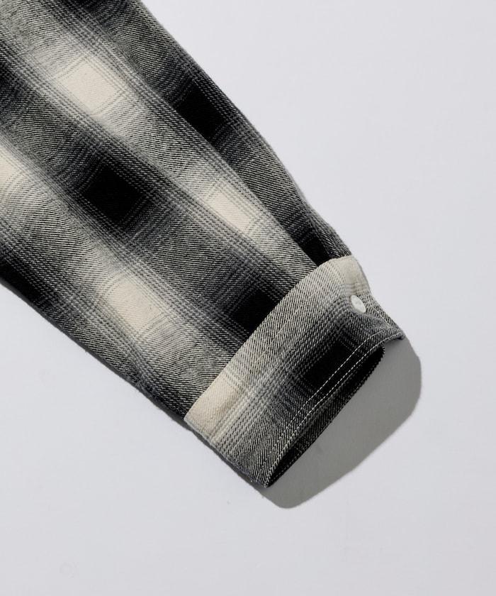 格子法蘭絨工裝襯衫