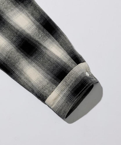 格子法蘭絨工裝襯衫