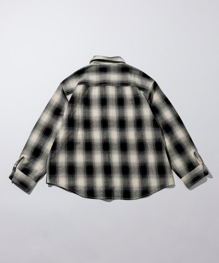 格子法蘭絨工裝襯衫