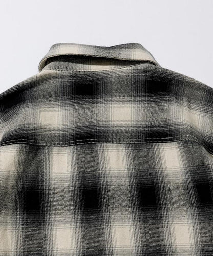 格子法蘭絨工裝襯衫