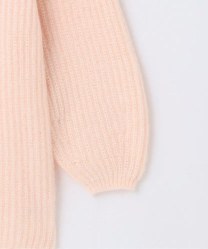 下襬蕾絲針織連衣裙【韓國時尚】