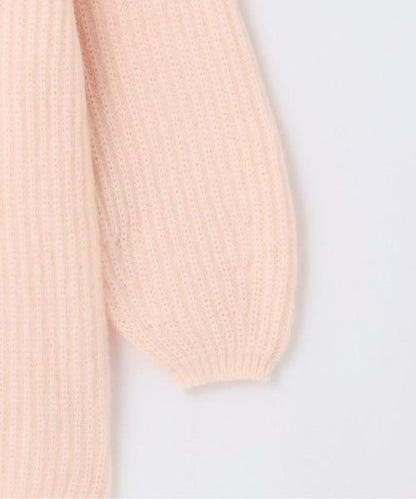 下襬蕾絲針織連衣裙【韓國時尚】