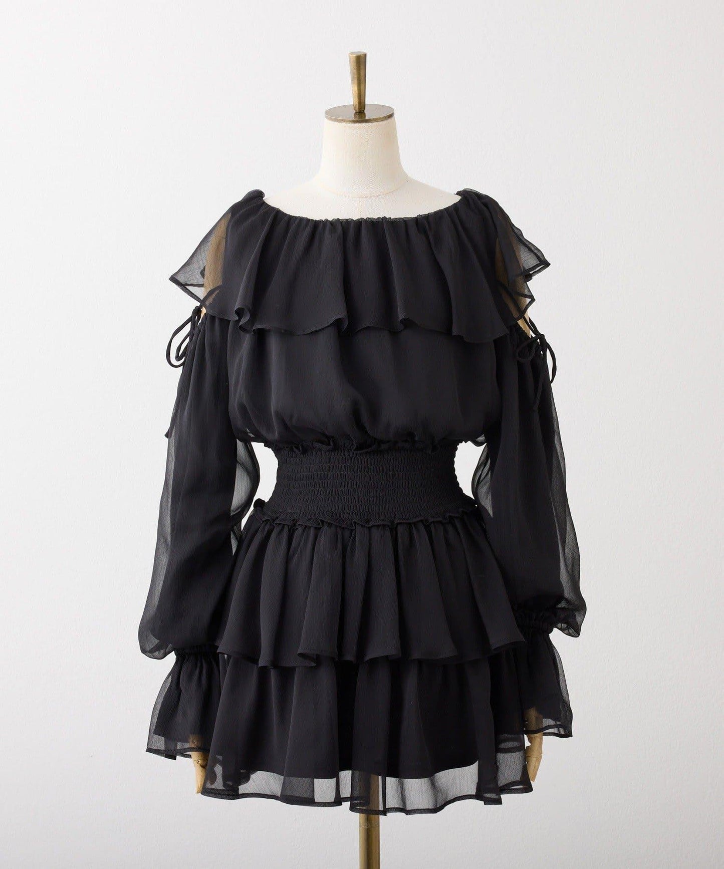 荷葉邊長款上衣