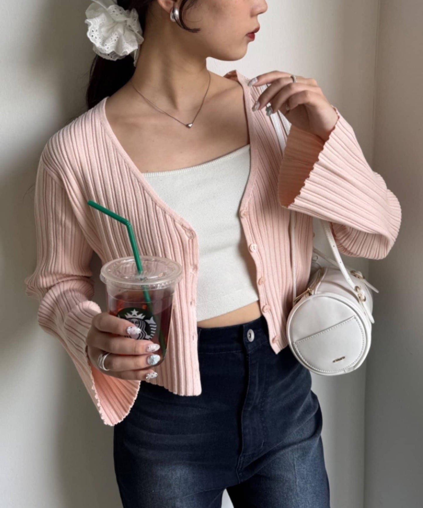 【one after another】蝴蝶結針織開衫