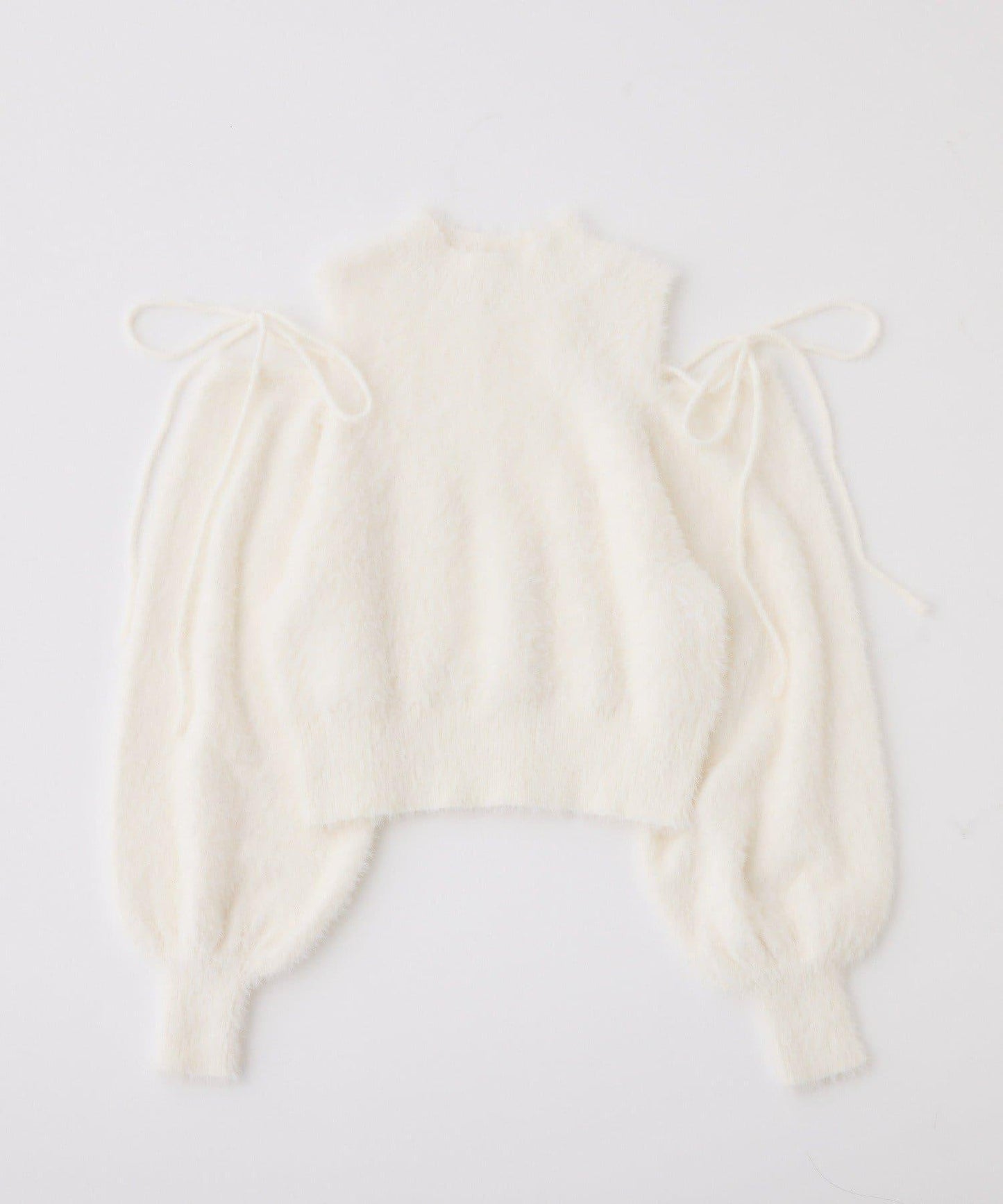 2way露肩長毛針織衫