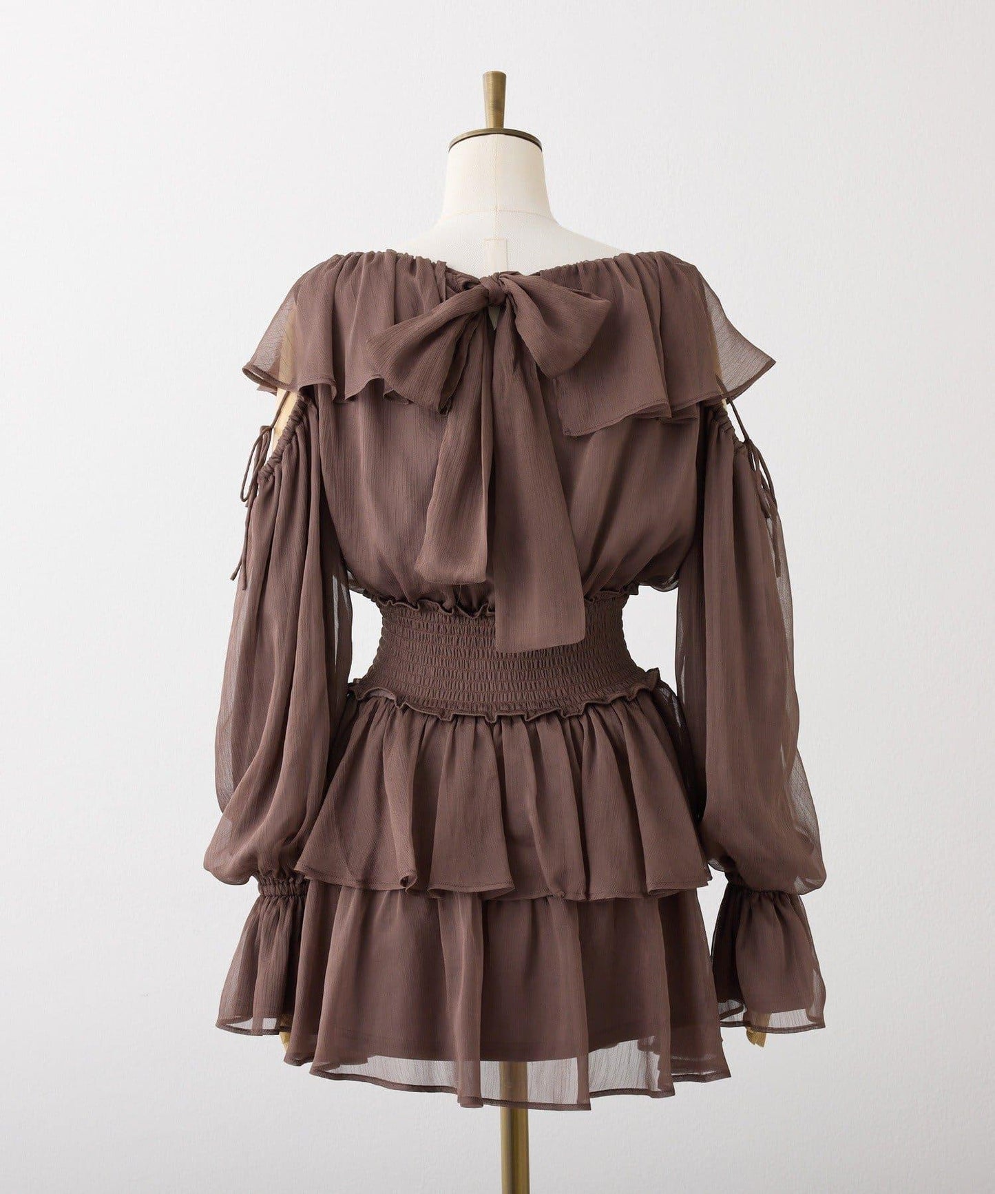 荷葉邊長款上衣