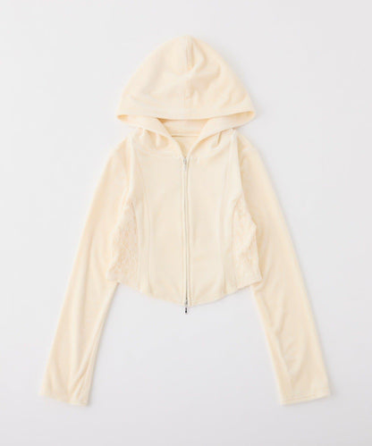 【one after another】天鵝絨連帽衛衣