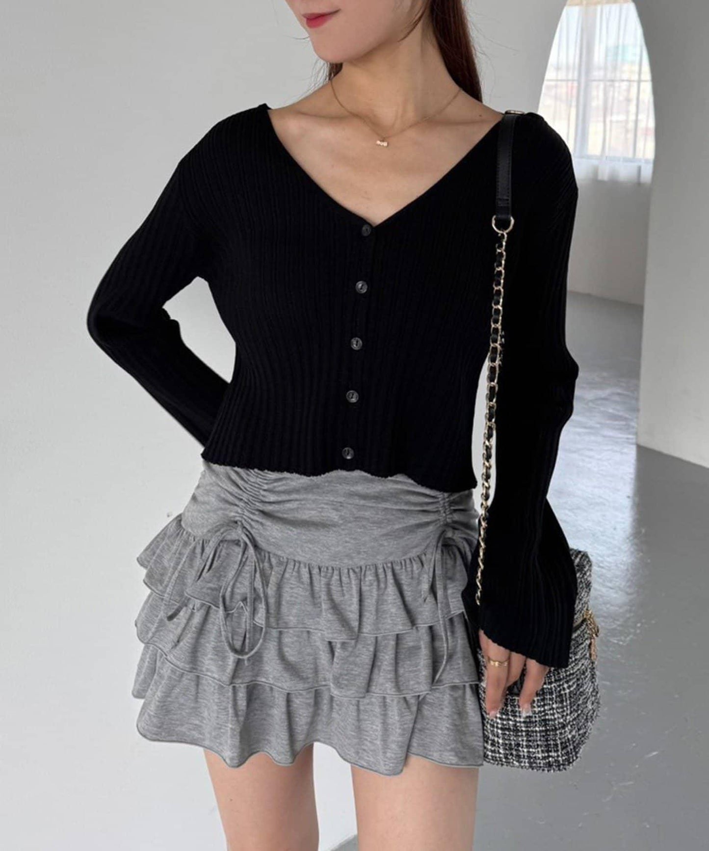 【one after another】蝴蝶結針織開衫