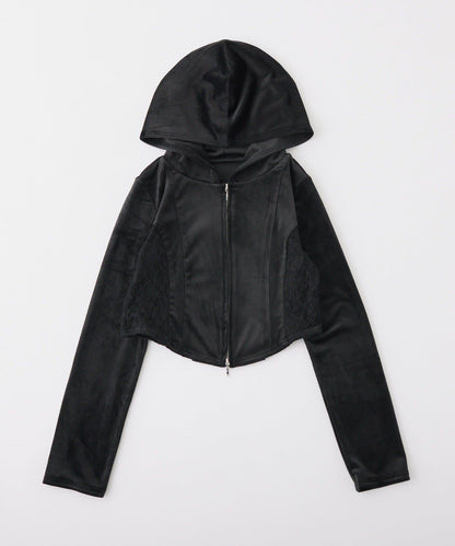 【one after another】天鵝絨連帽衛衣