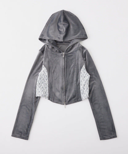 【one after another】天鵝絨連帽衛衣