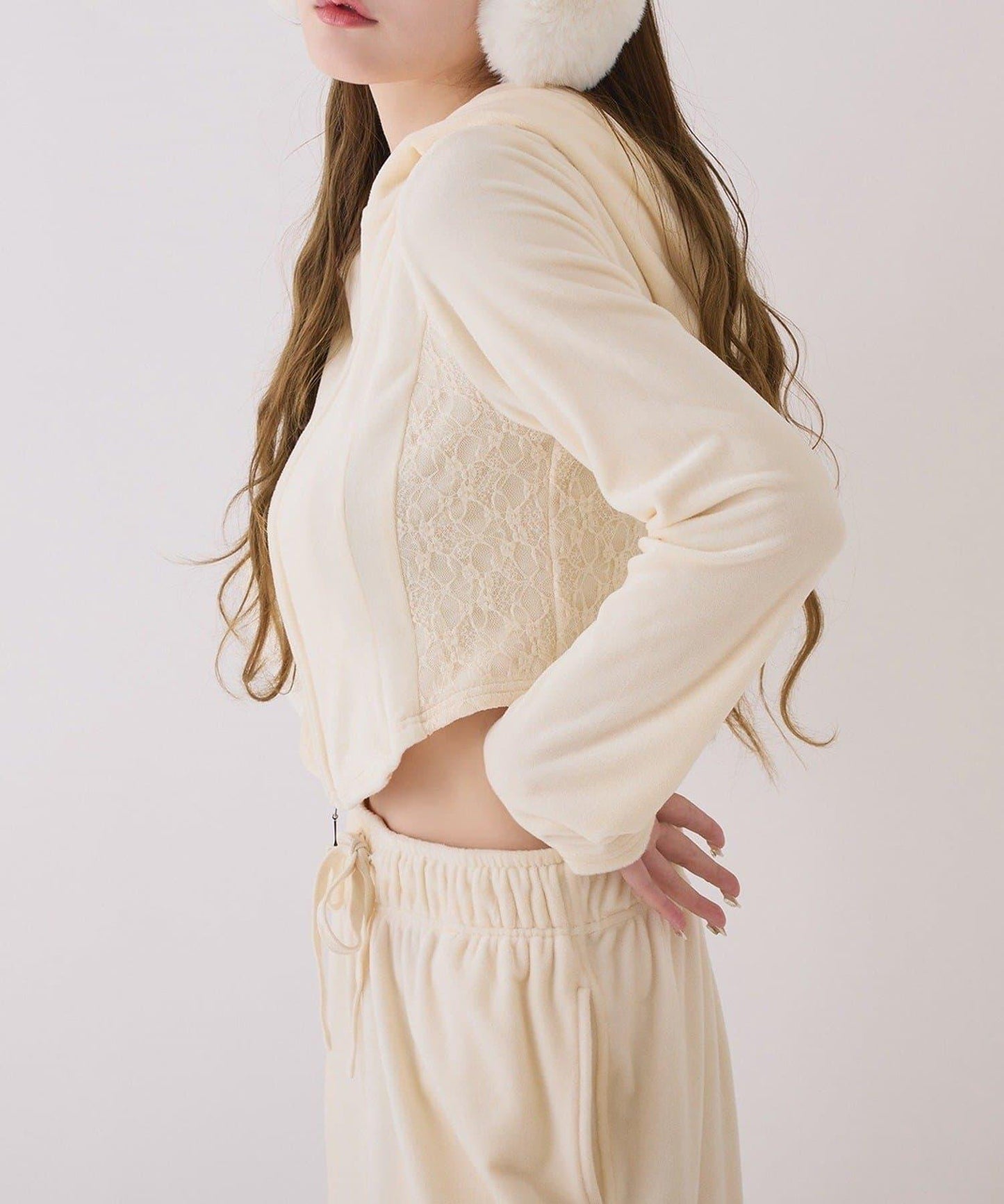 【one after another】天鵝絨連帽衛衣