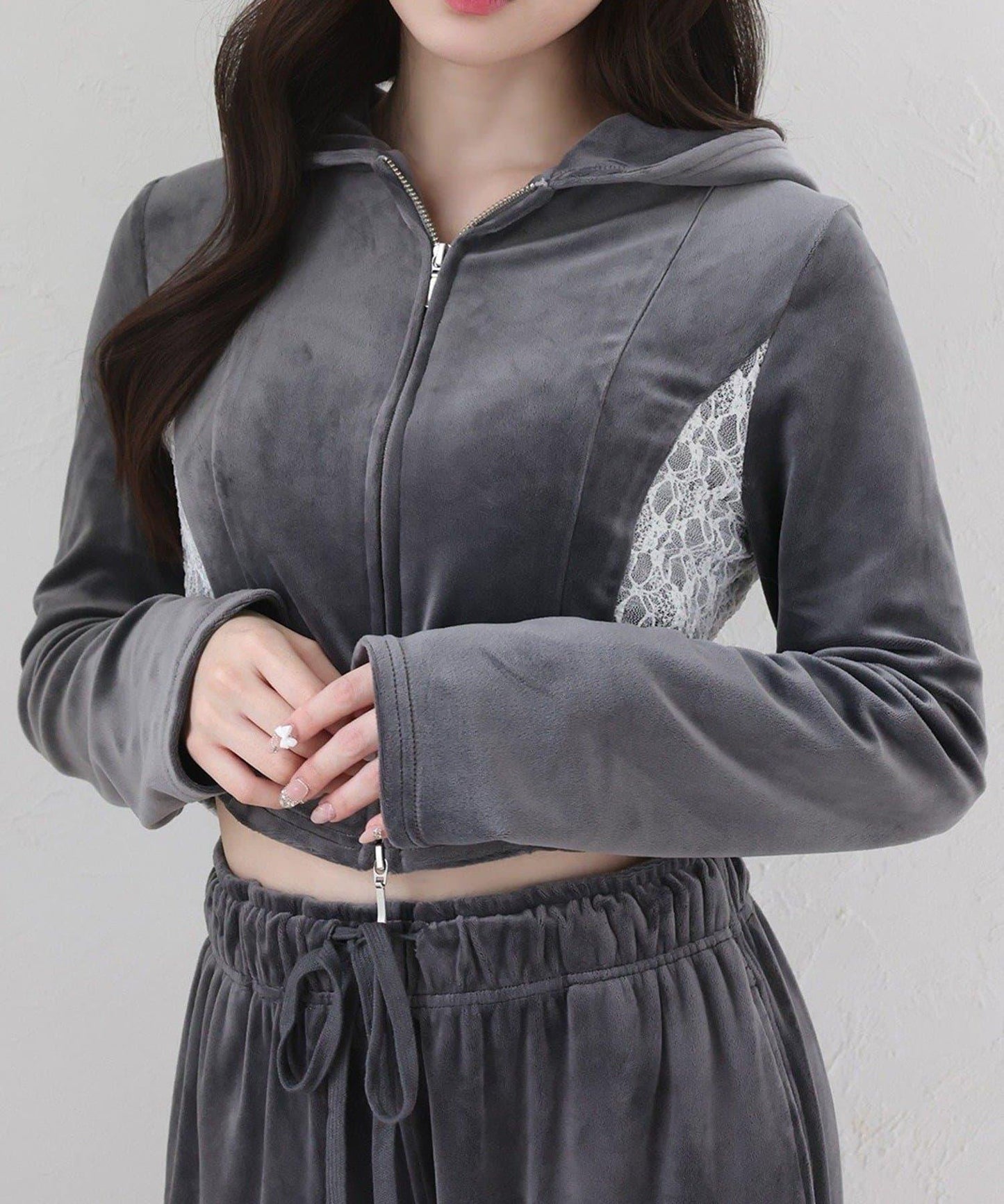 【one after another】天鵝絨連帽衛衣