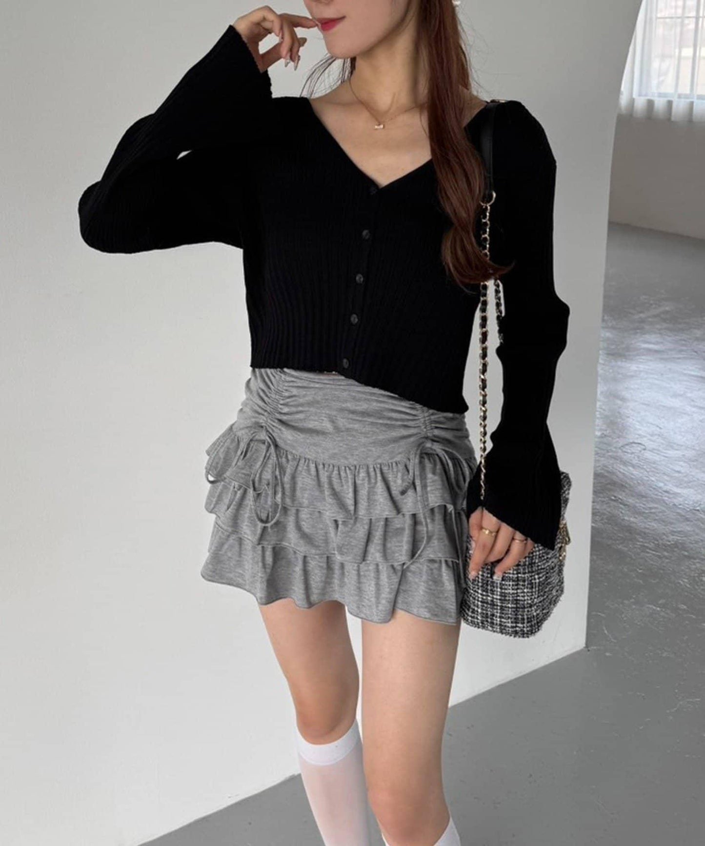 【one after another】蝴蝶結針織開衫