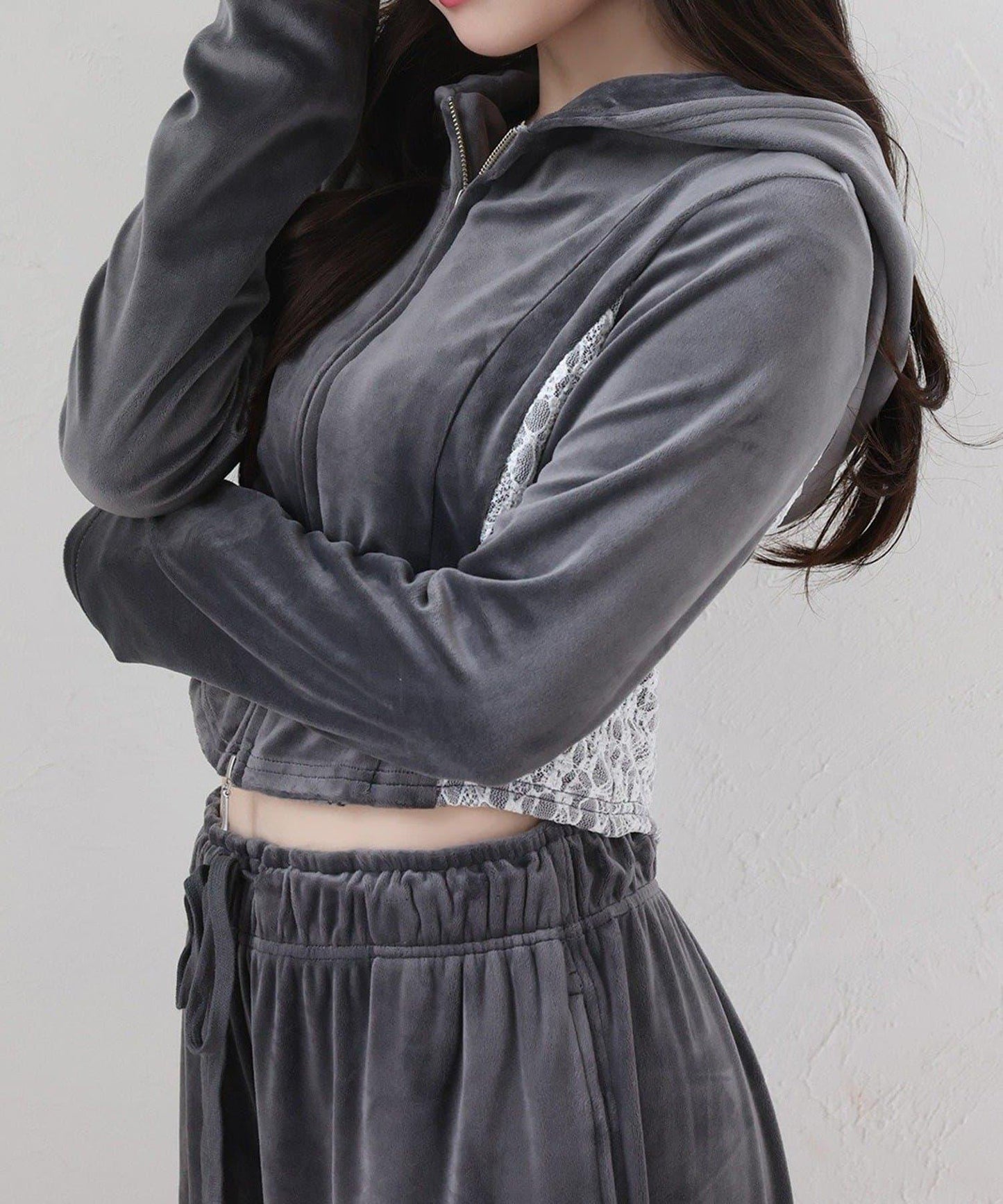 【one after another】天鵝絨連帽衛衣