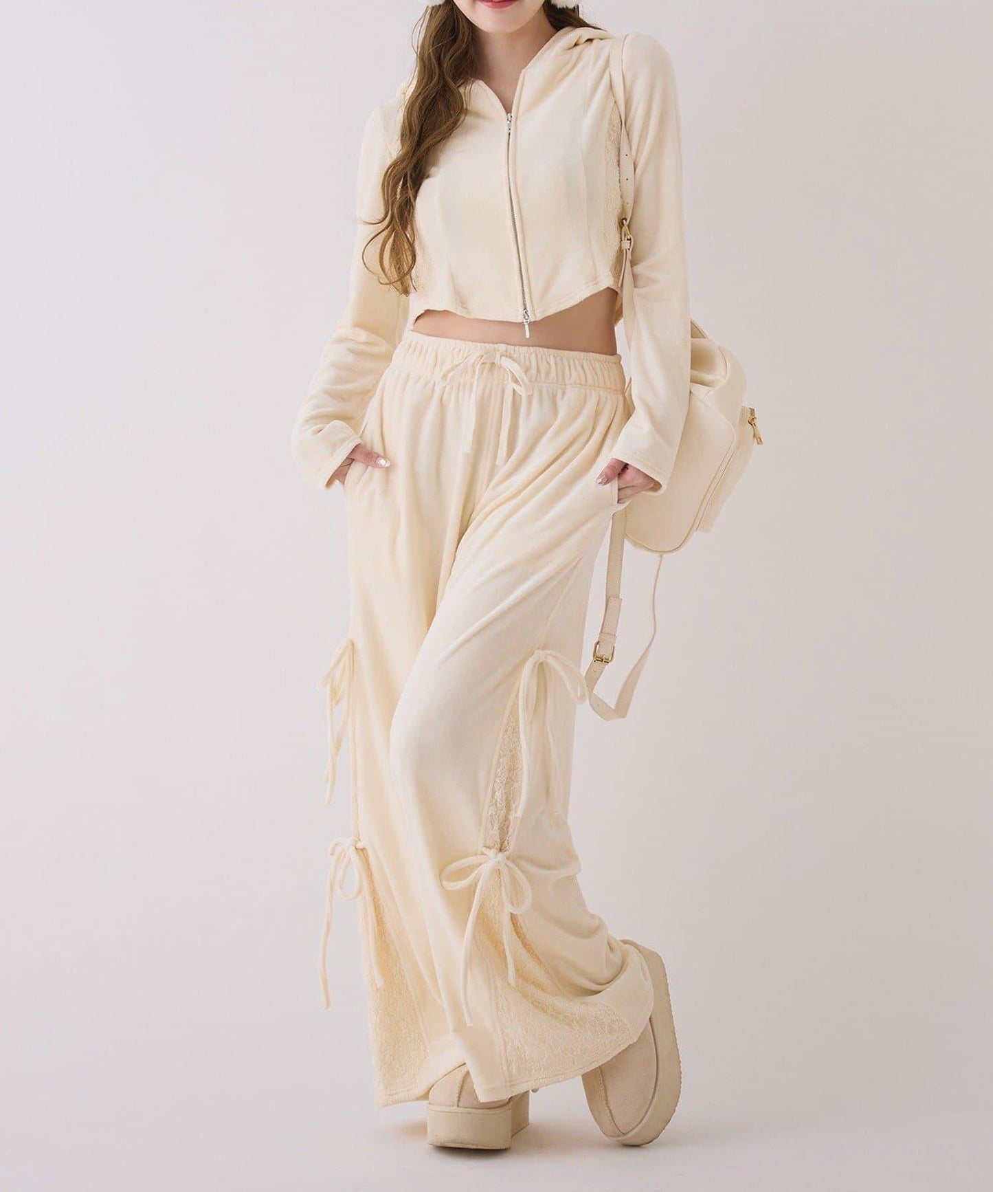 【one after another】天鵝絨連帽衛衣