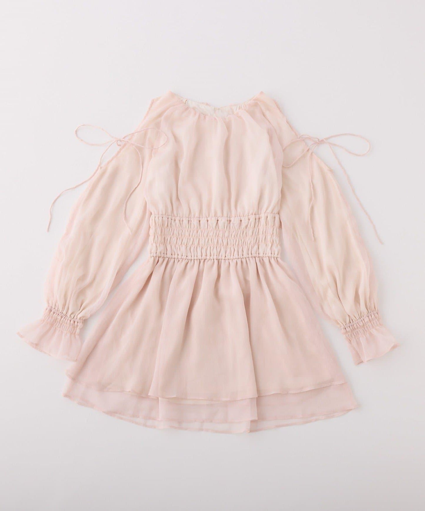 【one after another】露肩抽褶長款上衣