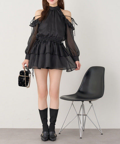 【one after another】美式背心長袖長款上衣