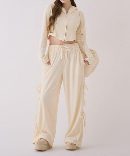 【one after another】天鵝絨連帽衛衣