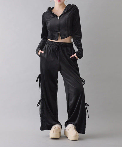 【one after another】天鵝絨連帽衛衣