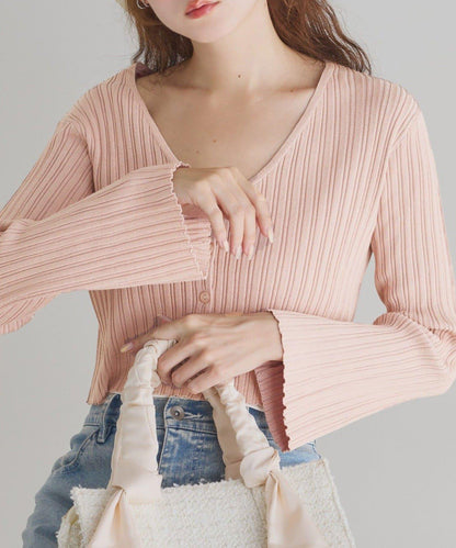 【one after another】蝴蝶結針織開衫