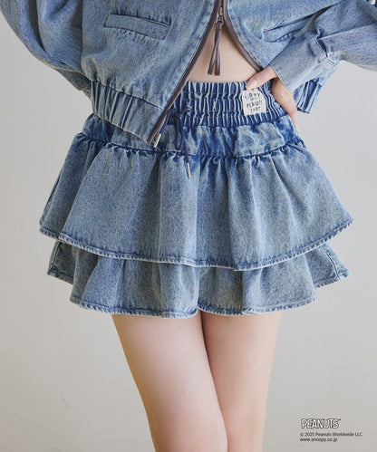 【one after another】荷葉邊迷你裙