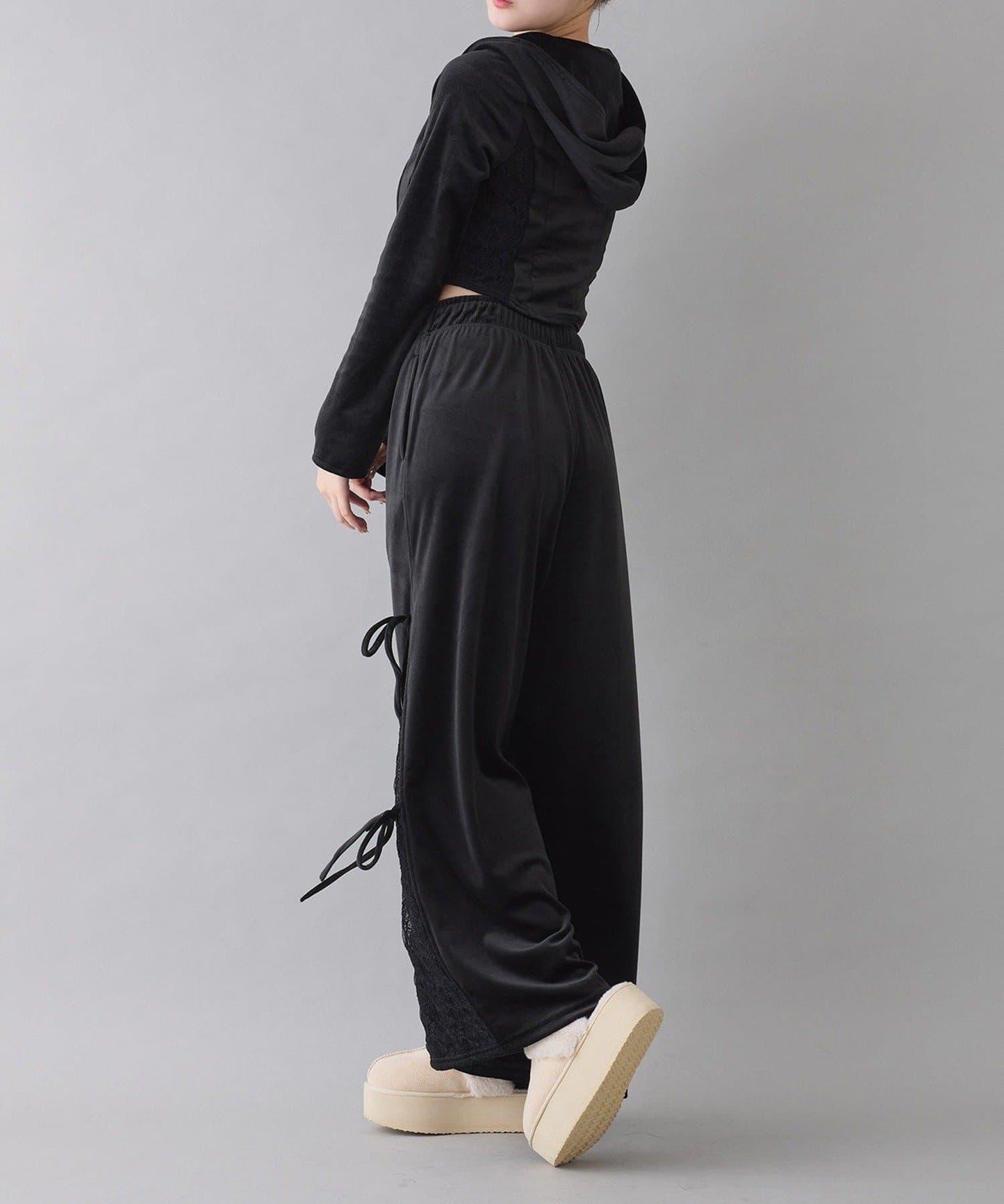 【one after another】天鵝絨連帽衛衣