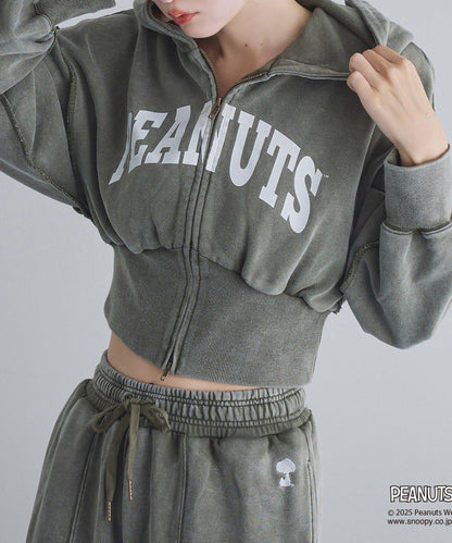 【one after another】史努比刺繡連帽衛衣