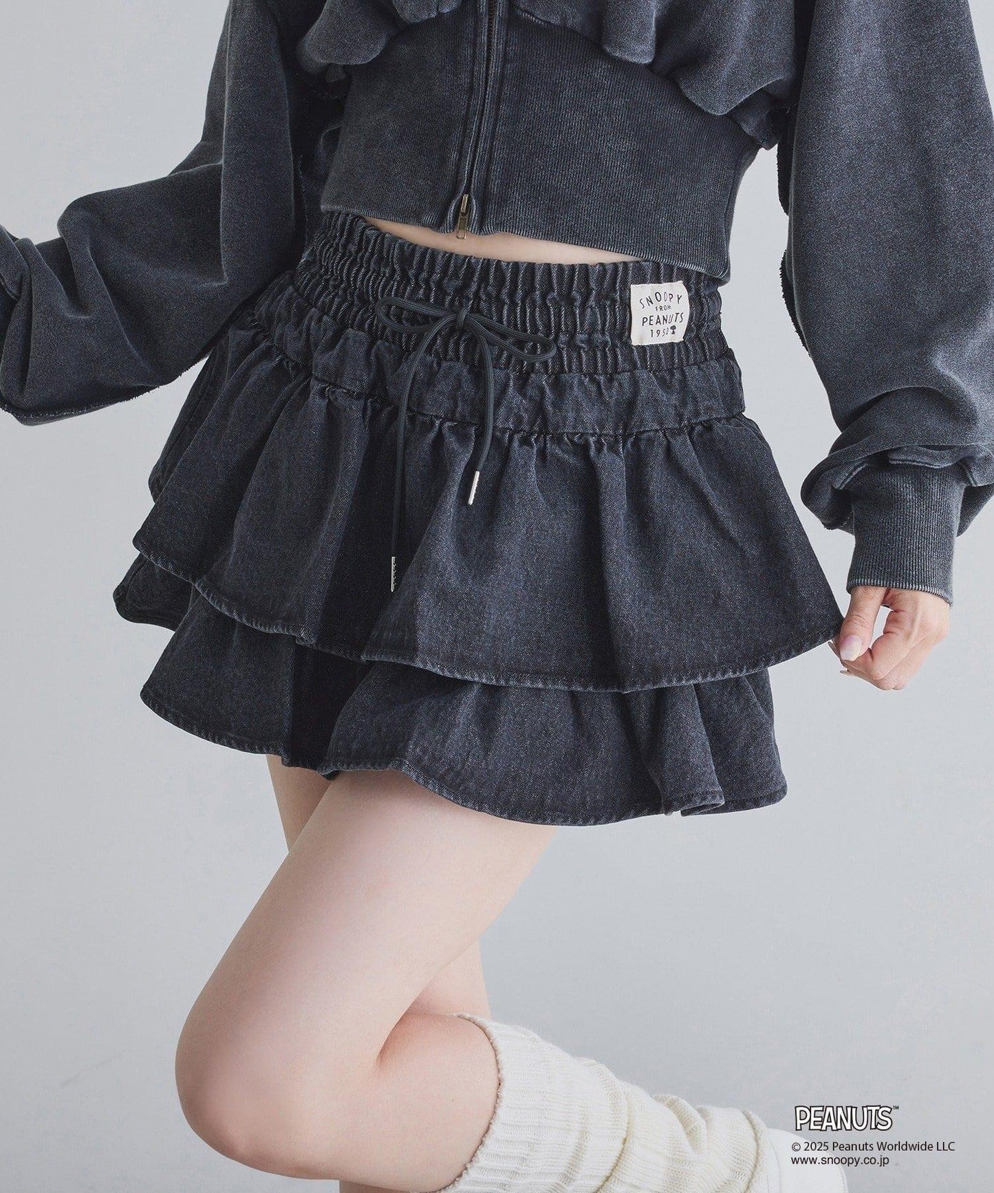 【one after another】荷葉邊迷你裙