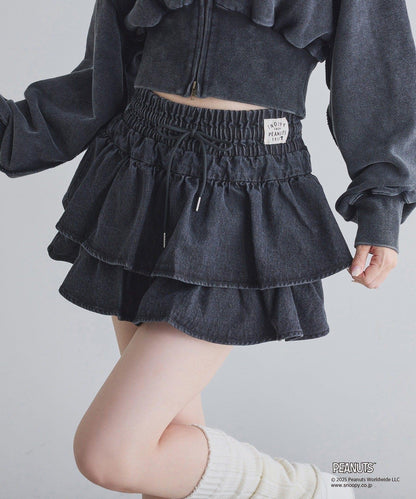 【one after another】荷葉邊迷你裙